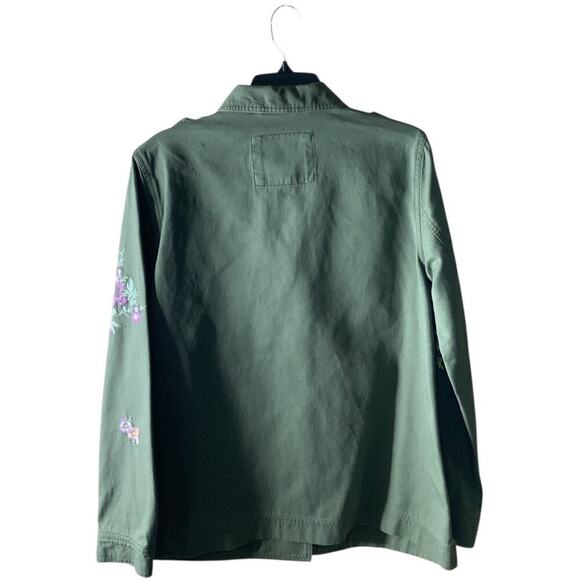 Levis Military Utility Jacket Womens M Button Front Long Sleeve Field Coat Style - Picture 2 of 14